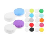 Outanaya 12 Pièces Boîte Décorative pour Lentilles de Contact et Étui de Rangement en Plastique Anti-Usure Sûr pour Voyage et Usage Familial