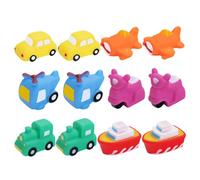 Outanaya 12 pièces Jouets de Bain Mignons pour Garçon Fille Résistants à l'usure Jouets Créatifs et Sûrs Coffret Jeux d'eau pour Garçon et Fille Développement Coordination Main-œil