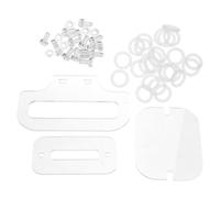 Outanaya 1ensemble Kit de Fixation pour Cage à Hamster Acrylique Transparent Boulons Écrous et Vis Clairs pour Accessoires de Cage DIY Compatible avec Gerbilles Souris et Petits Animaux