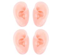 Outanaya 2 paires Moule Silicone Oreille Réaliste Flexible pour Enseignement Pratique de Nettoyage et Formation Acupuncture Modèles Oreilles Souples pour Affichage Accessoires