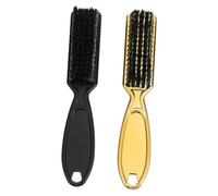 Outanaya 2 pièces Brosse Nettoyage Cheveux Professionnelle Nylon Résistant avec Manche Ergonomique Balayette Coiffure Légère pour Salon Barbier Élimination Cheveux Coupés Usage et Pratique