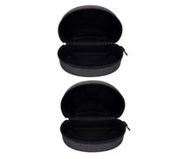 Outanaya 2 pièces Grand Étui Rigide Moto et Ski Protection Surlunettes avec Doublure Douce Boîtes Spacieuses pour Lunettes de Neige Organisateur Portable avec Fermeture Éclair Lot