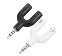 Outanaya 2 pièces Répartiteur Casque Voies Y Doubleur Connecteur Audio Adaptateur Multi Prise Casque pour Partage Musique Compatible Smartphones et Appareils Audio