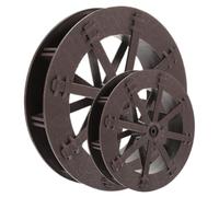 Outanaya 2 pièces Roue Eau Feng Shui Micro Décorative pour Fontaine de Bureau Petite Roue Plastique et Accessoire Zen pour Aquarium et Aménagement DIY