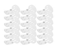 Outanaya 20 Clips de Chaussures Plats Vierges en Acier Inoxydable Grosse Taille Pince Métallique Détachable pour Décoration et Bricolage Accessoires pour Projet Créatif Chaussures
