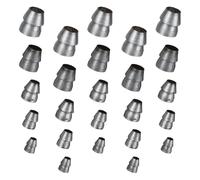 Outanaya 25 pièces Cales Rondes Acier pour Manches de Marteau et Hache Lot de Coins Métalliques Sécurisés pour Outils de Charpentier et Construction