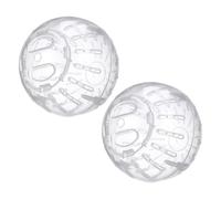Outanaya 2pcs Roue de Jeu pour Hamster en Plastique Silencieuse, Balle d'exercice Polyvalente et Amusante pour Petits Hamsters Divers Environnements