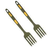 Outanaya 2pièces Fourchette de Cuisine Silicone Résistante Chaleur Longue et Pratique Poignée Antidérapante Set pour Pâtes et Nouilles Ustensile de Cuisson Polyvalent et Confortable
