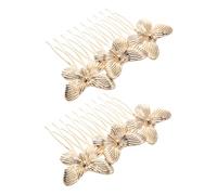 Outanaya 2pièces Lot De Peignes à Cheveux Alliage Pour Femmes Accessoires Décoratifs Vintage Style Rétro Pinces Latérales Pour Coiffure De Mariage