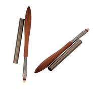 Outanaya 2pièces Pinceaux Nail Art Bois Avec Manche Pour Gel Uv Et Peinture Outils De Manucure Bricolage Usage Maison Et Salon