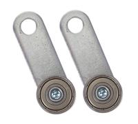 Outanaya 2pièces Roulette pour Porte Coulissante Patio à Double Roulement Support de Charge Galet Suspendu Silencieux pour Rail