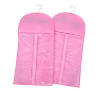 Outanaya 2pièces Sac De Rangement Pour Perruques Transparent Avec Crochet Sacs Suspendus Étanches Pour Extensions De Cheveux Organisateur Pratique Et Économiseur Espace