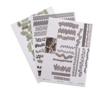 Outanaya 3 Feuilles Autocollantes Route Miniature Texture Pavé Auto-adhésive pour Maquettes Paysagères Décalcomanies Briques Artificielles pour Projet Scolaire et Diorama Urbain