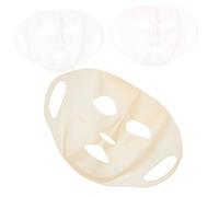 Outanaya 3 pièces Housses de Masque Facial Silicone Réutilisables avec Crochet Doreille Couvre Visage Pratique et Confortable pour Soins Visage Femme Lavable