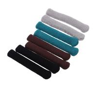 Outanaya 4 paires Coussinets de Branches de Lunettes Antidérapants Tissu Maille Doux Embouts Élastiques Confortables pour Maintien Sécurisé Kit Multicolores