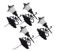 Outanaya 4 pièces Applique Murale Miniature Lampe Murale Décorative pour Table de Sable Lumière Chaude Accessoire Miniature pour Maison et Paysage Micro Éclairage Ambiance Intérieur