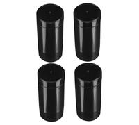 Outanaya 4 pièces Lot de Tubes Rechargeables Noirs pour Stick Lèvres Stick Déodorant et Crème Solaire Format Voyage Compact et Polyvalent pour Soins Personnels