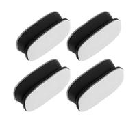 Outanaya 4 Pièces Support Mural Magnétique pour Télécommande Tv et Télécommande, Silicone Noir Aimant, Fixation Sécurisée et Stable pour Chambre et Mobilier