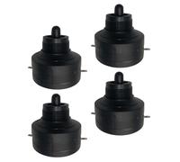 Outanaya 4pcs Haut-parleurs Tweeters Piézoélectriques pour Voiture, Plastique Noir, Résistants et Remplacement pour Avertisseur Auto