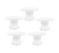 Outanaya 5 pièces Bouchon en silicone pour couvercle de boîte à lunch, blanc, trou 0,5-0,6 cm, bon effet de fermeture, lot réutilisable pour boîte à déjeuner isotherme