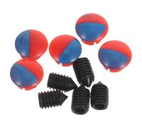 Outanaya 5 pièces Cache Trou Robinetterie Cuisine avec Indicateurs Rouge et Bleu Capuchons de Trou pour Robinet Évier Kit Vis Hexagonales et Clé Protection Anti-brûlure pour Poignées Eau