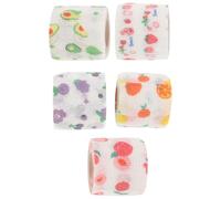 Outanaya 5 Rouleaux de Bande Adhésive Élastique Non Tissée Confortable et Protectrice pour Entorses, pour Exercices en Plein Air, Largeur 5 Cm
