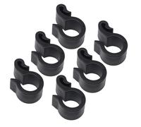 Outanaya 50 Clips de Fixation pour Tube Goutte à Goutte en PP Noir, Crochet Léger pour Tuyau D'irrigation Suspendu, Lot de 50 Pièces, Système D'irrigation de Jardin