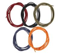 Outanaya 5pièces Bande Élastique pour Carnet de Voyageur Élastique de Fixation Nylon Résistant Rouge Bleu Noir Olive Orange