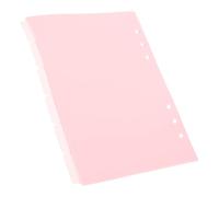 Outanaya 6 Intercalaires A5 en Plastique Pp Rose, Onglets Insérables pour Séparer Documents et Cahiers, Lot de 6 Pièces pour Journaux et Classeurs