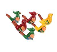 Outanaya 6 Pièces Sifflets Oiseaux Céramique Colorés Ensemble de Sifflets Oiseau pour Garçon Fille Jouets Musicales pour Fêtes et Activités Extérieures