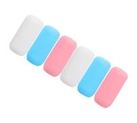 Outanaya 6pièces Manchons Élastiques Silicone Étanches pour Flacons de Voyage Protège-bouteilles Souples Multi Lotion Shampooing et Produits de Beauté Accessoires Pratiques pour Kit Voyage