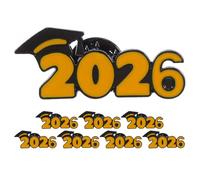 Outanaya 8 Épingles de Remise de Diplôme Élégantes et Décoratives 2026 en Alliage de Zinc pour Célébrations et Décorations de e Fin D'études