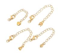 Outanaya 8 pièces Rallonges de Chaînes pour Bijoux Rallonge pour Collier et Bracelet Kit Prolongateur et Poli pour Création et Réparation de Bijoux