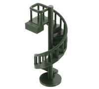 Outanaya Accessoire pour Modèle D'araignée Sauteuse Vert en Pla Escalier Rotatif Duplex et Support Magnétique pour Terrarium Polyvalent et Décor Sécurisé