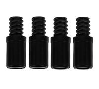 Outanaya Adaptateur Embout Fileté Installation Facile en Plastique Noir Design Diamètre Versatile Lot de 4 Pièces pour Manche de Balai pour Rallonge Télescopique