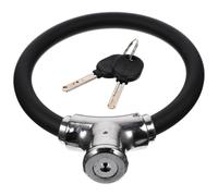 Outanaya Antivol de Vélo à Chaîne Rond en Métal Résistant à l'usure 2 Clés, Portable et Pratique pour Cyclisme en Extérieur, Ensemble de 1 Pièce Noir