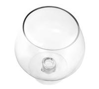 Outanaya Aquarium Décoratif Verre Transparent Vase à Fleurs Multifonctionnel pour Poissons Rouges Bocal Poisson de Bureau et Maison Élégant et Compact