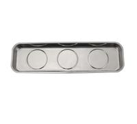 Outanaya Bac Magnétique Inox Antidérapant pour Vis Support Outils Organisateur avec Fond Caoutchouc Plateau Magnétique pour Atelier Garage et Bricolage