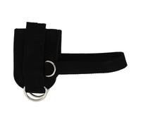 Outanaya Bande de Cheville Réglable Anneau, Sangle de Résistance Noire pour Musculation Jambes et Cuisses, Accessoire Fitness Polyvalent Compatible Machines à Câbles, Entraînement Sportif