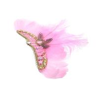 Outanaya Bandeau à Plumage Rose pour Carnaval et Cosplay, Accessoire de Coiffure Unique et Charmant pour Filles et Hommes, pour Costume et Fête