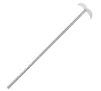 Outanaya Barre D'agitation en Acier Inoxydable 8x350 Mm, Palette de Mélange 2 Pales Intégrées, Tige D'agitation Résistante Chimique et Haute Température, Agitateur Polyvalent