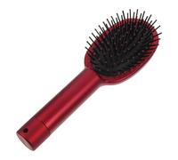Outanaya Boîte de Rangement Rouge Multifonction pour Peigne et Brosse à Cheveux Compartiment Secret, Plastique Sûr et Compact, Cachette Discrète pour Voyage et Organisation Cheveux