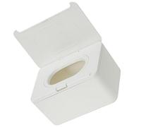 Outanaya Boîte Distributrice de Mouchoirs Réutilisable en Plastique Blanc, Utilisation Main, pour Bureau et Poussette, Rangement Pratique et Scellé