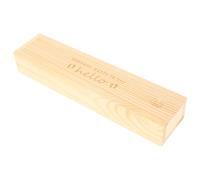 Outanaya Boîte en Bois Beige Design Empreinte pour Test de Grossesse avec Couvercle Coffret de Rangement Décoratif pour Souvenirs de Bébé pour Chambre de Bébé