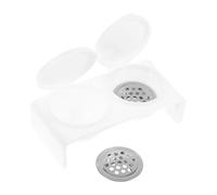 Outanaya Bol de Trempage Double Compartiment pour Nail Art avec Couvercle Anti-évaporation, Plat à Ongles en Acrylique pour Liquide Acrylique et Nettoyant, Accessoire Onglerie