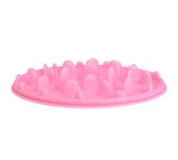 Outanaya Bol Lent Rond en Silicone pour Chien et Animal de Compagnie, Aide à Contrôler L'obésité Canine, Léger et Facile à Transporter pour Voyage