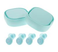 Outanaya Bouchons D’oreilles Antibruit Insonorisés 4 Pcs Bleu Étui, Double Couche Souple et Léger, de Bruit pour Sommeil, Ronflement et Voyages, Confortables et Discrets