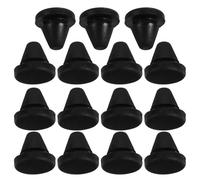 Outanaya Bouchons en Silicone Noirs 15pcs pour Appareils Cuisine, Pieds de Four Antidérapants, Absorption des Vibrations, Protection la Poussière, Accessoires pour Micro-ondes