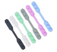Outanaya Boucles D'extension pour Masque 6 Pcs en Silicone Anti-pression, Assortiment 6 Couleurs, Accessoire Confortable pour Masque, Protection Oreille Prolongée