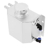 Outanaya Bouteille pour Huile Moteur 1l en Métal Argenté, Forme Carrée, Grosse Capacité, Empêche le Débordement D'huile, Style Élégant Voiture Couleur Aléatoire